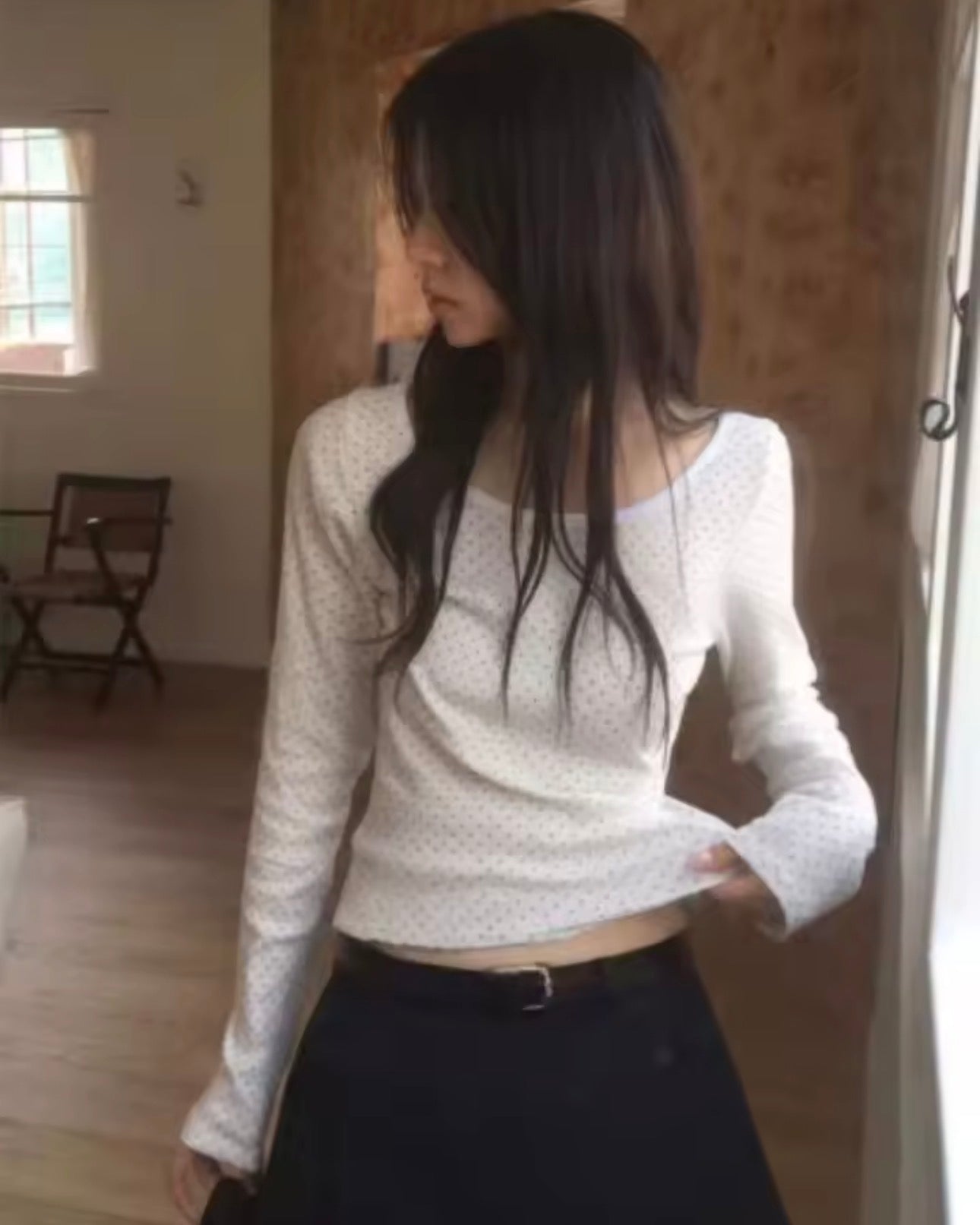 polka dot long sleeve