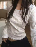 polka dot long sleeve