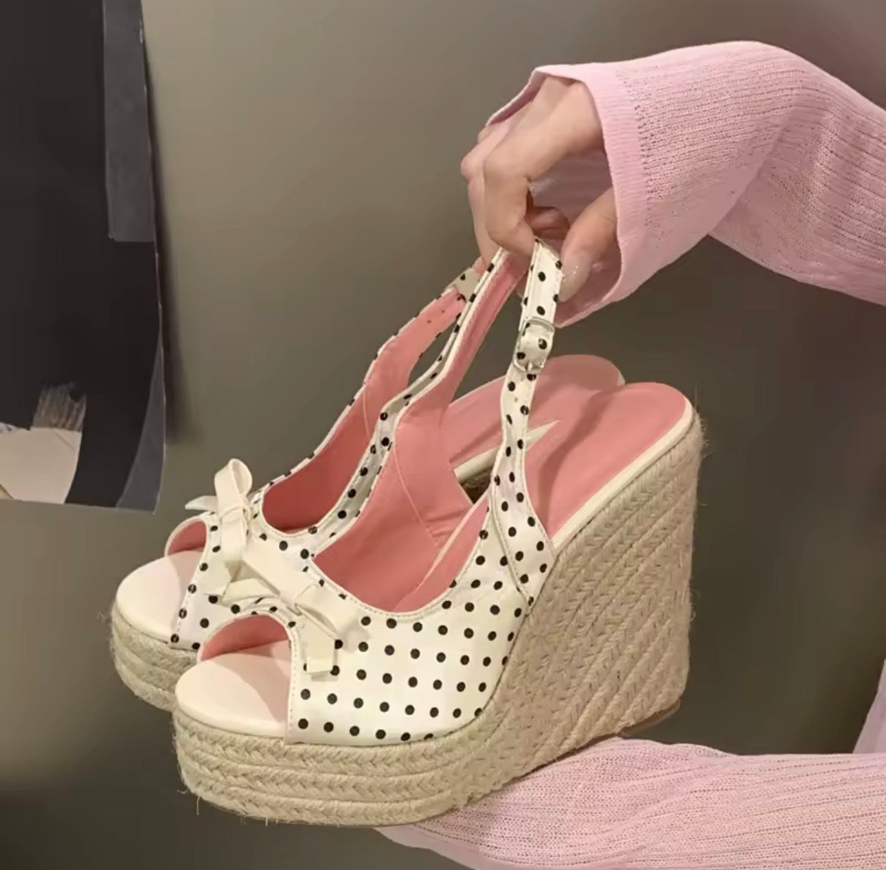 polka dot heels